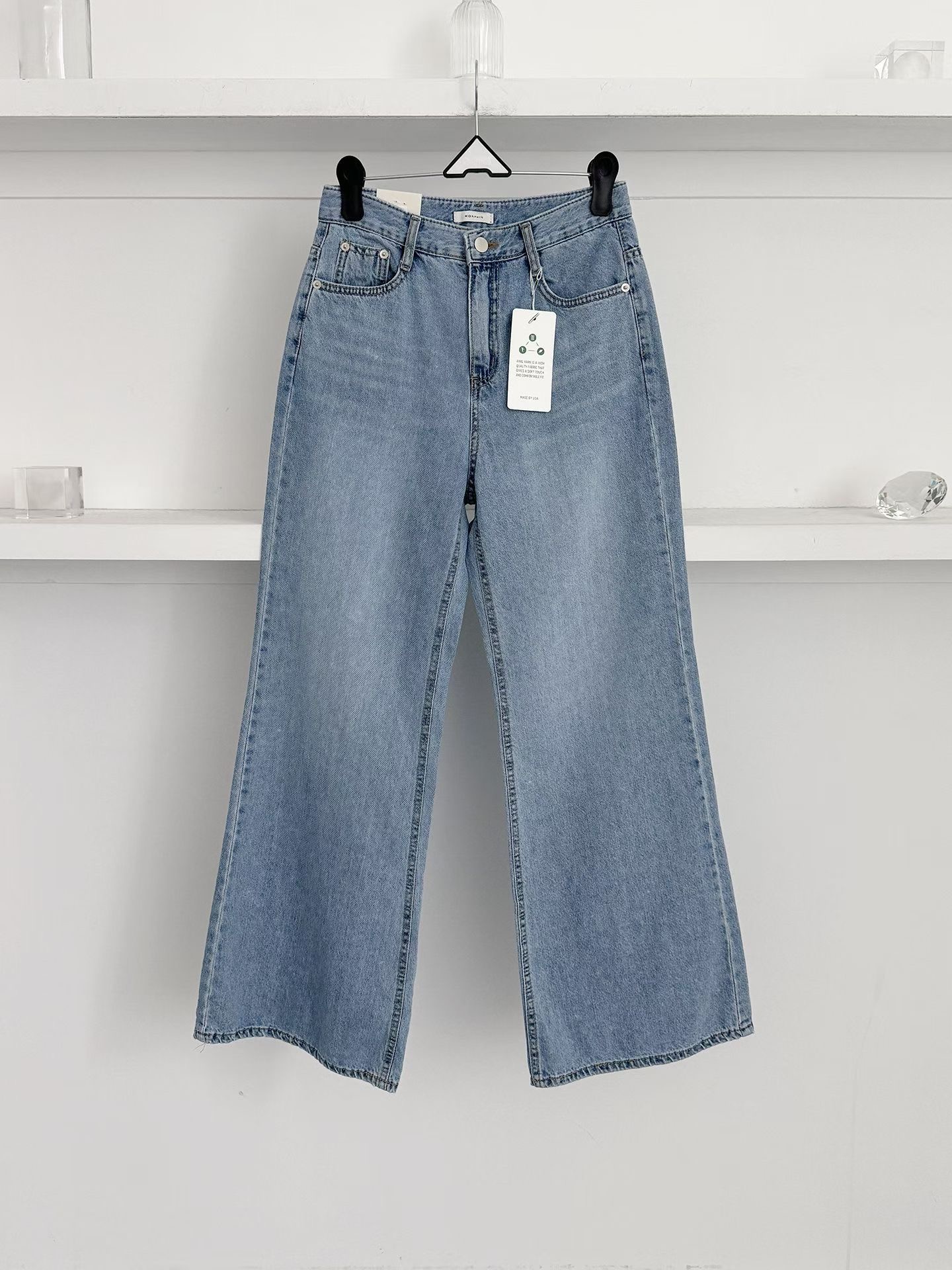 MORPHIN-모르핀-T韓國代購女士新款時尚休閑真品牛仔褲MORPHIN-T牛仔褲圖色1