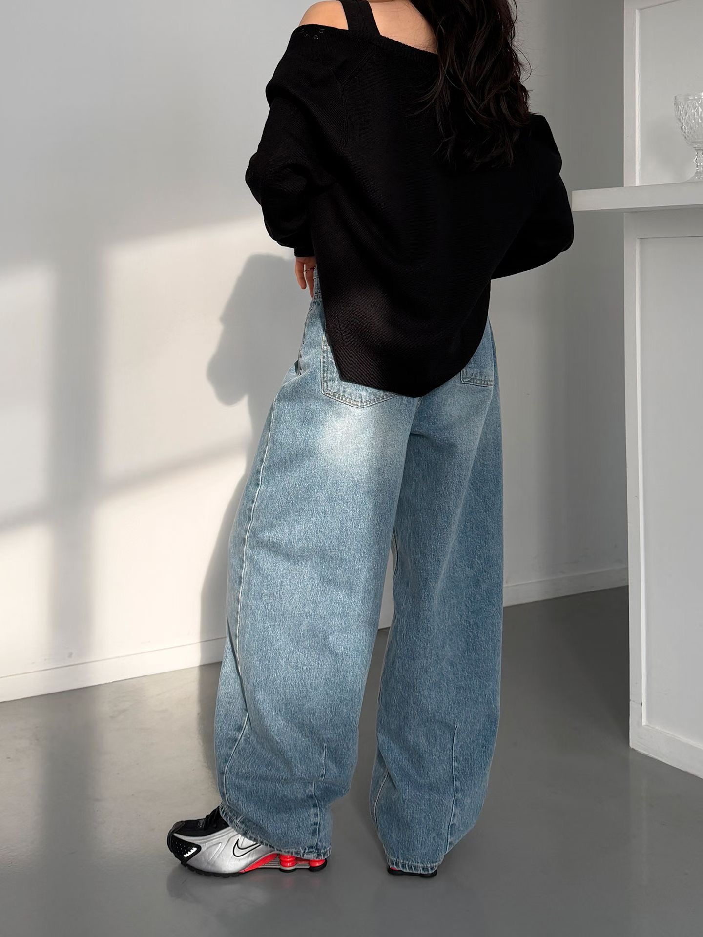 MORPHIN-모르핀-T東大門代購女裝新品休閑熱賣推薦牛仔褲MORPHIN-T牛仔褲