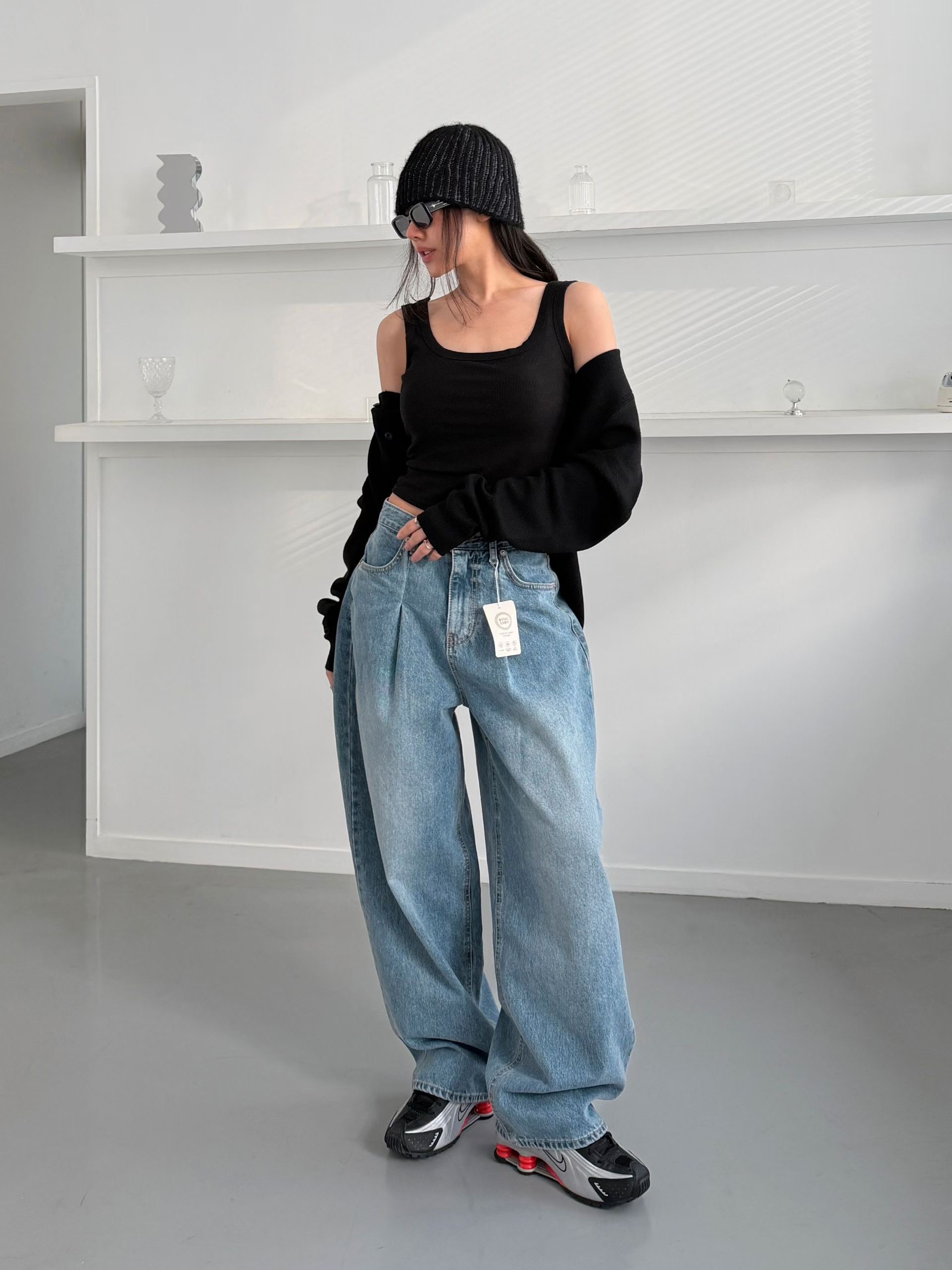 MORPHIN-모르핀-T東大門代購女裝新品休閑熱賣推薦牛仔褲MORPHIN-T牛仔褲