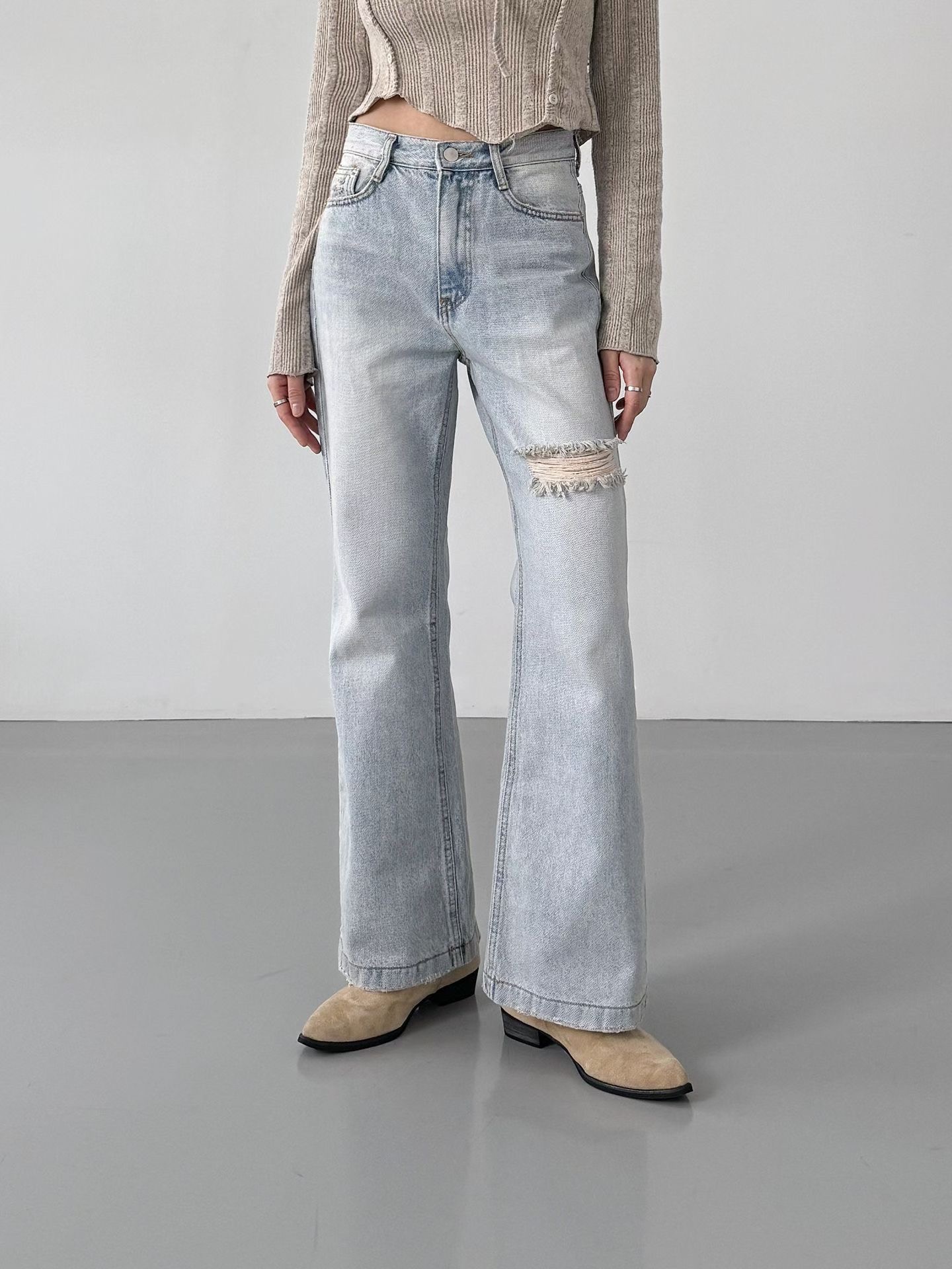 MORPHIN-모르핀-T韓國直郵女裝新款真品推薦職業牛仔褲MORPHIN-T牛仔褲