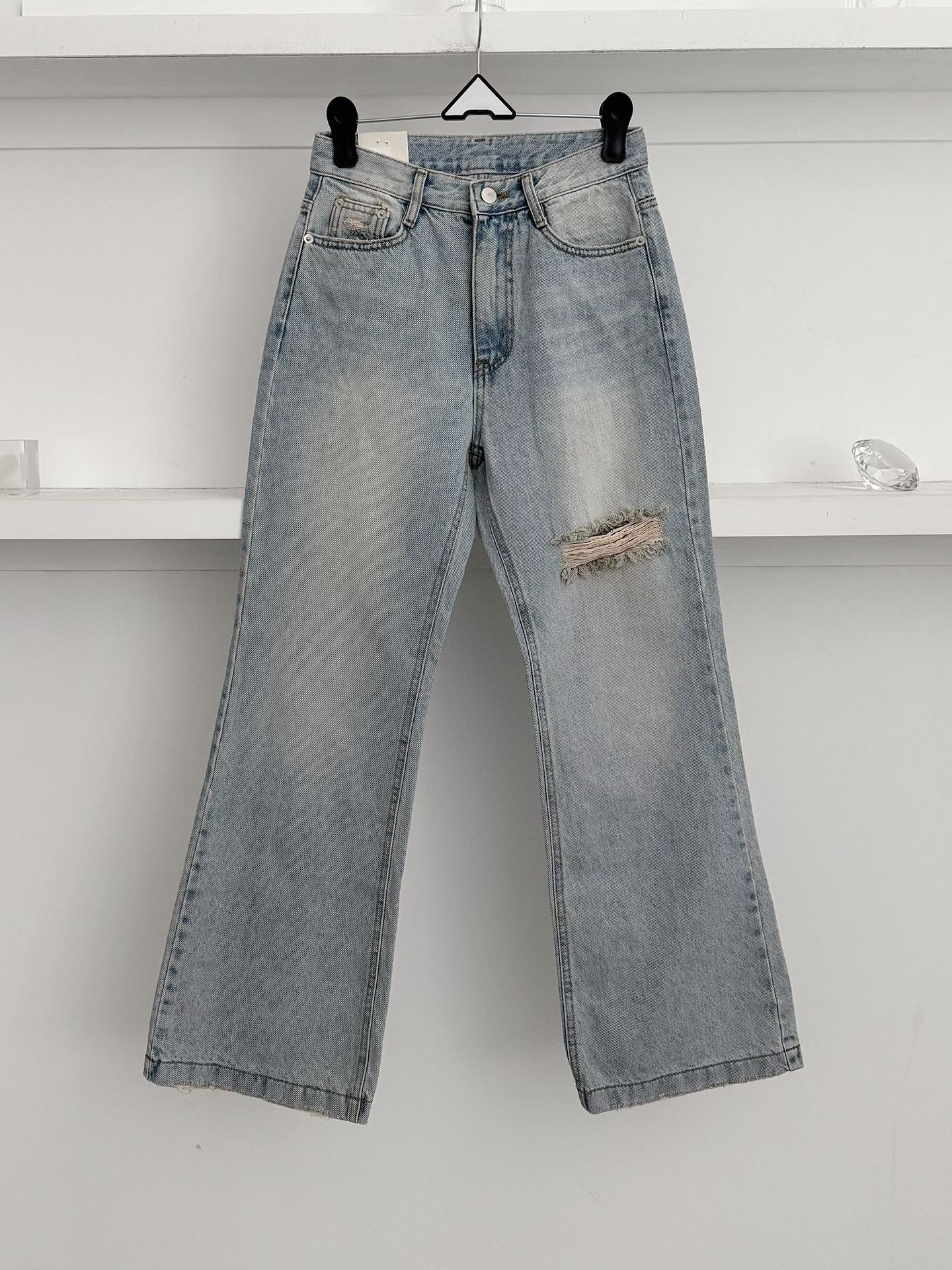 MORPHIN-모르핀-T韓國直郵女裝新款真品推薦職業牛仔褲MORPHIN-T牛仔褲圖色1