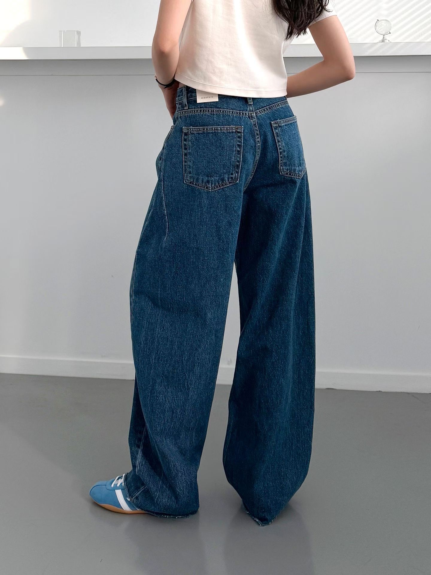 MORPHIN-모르핀-T東大門實拍女裝新款26春夏職業牛仔褲MORPHIN-T牛仔褲