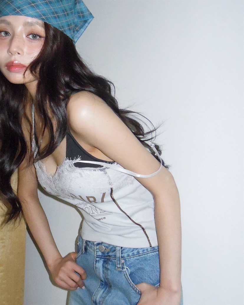 LIVE AID-P韓國代購女裝新款休閑推薦人氣26春夏吊帶背心LIVE AID-P吊帶/背心