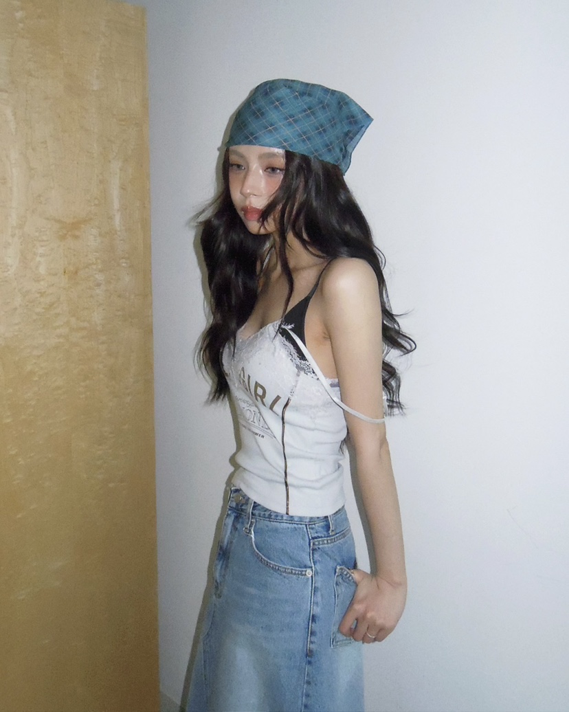 LIVE AID-P韓國代購女裝新款休閑推薦人氣26春夏吊帶背心LIVE AID-P吊帶/背心