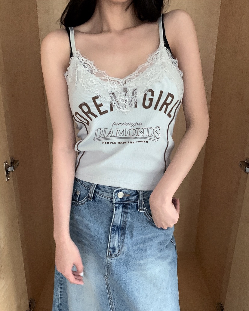 LIVE AID-P韓國代購女裝新款休閑推薦人氣26春夏吊帶背心LIVE AID-P吊帶/背心