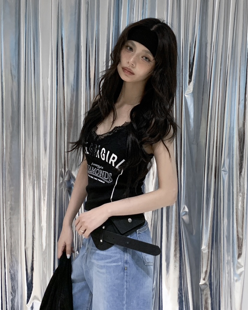 LIVE AID-P韓國代購女裝新款休閑推薦人氣26春夏吊帶背心LIVE AID-P吊帶/背心