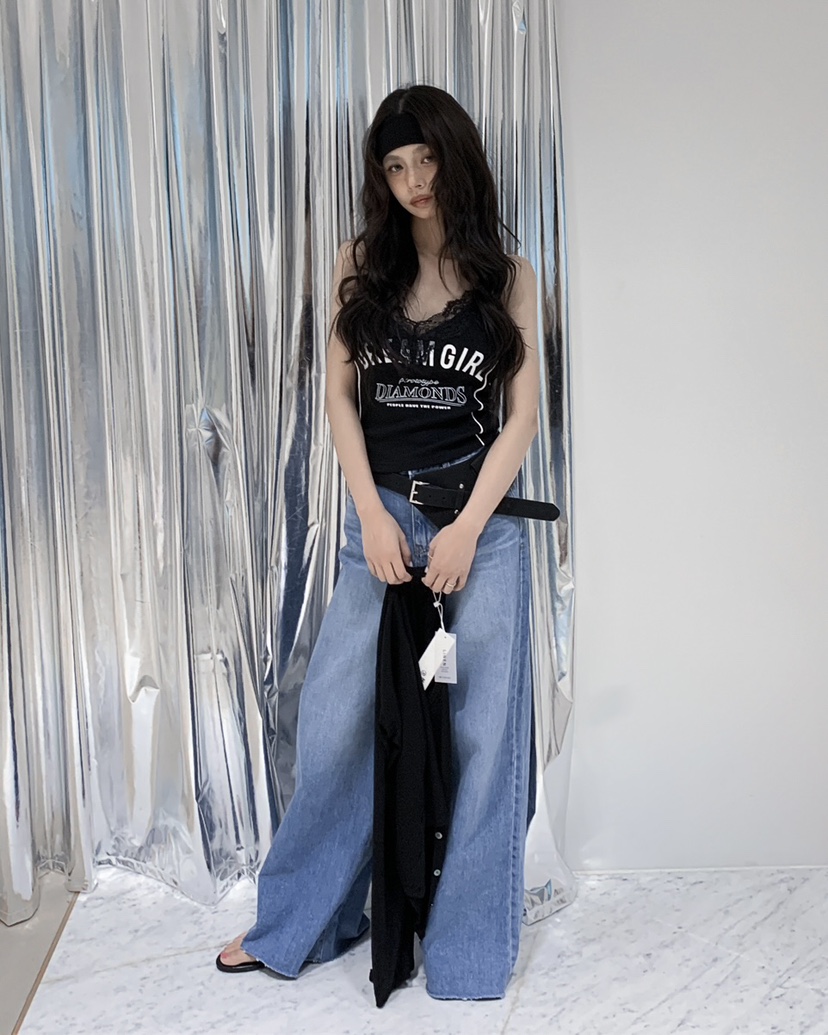 LIVE AID-P韓國代購女裝新款休閑推薦人氣26春夏吊帶背心LIVE AID-P吊帶/背心