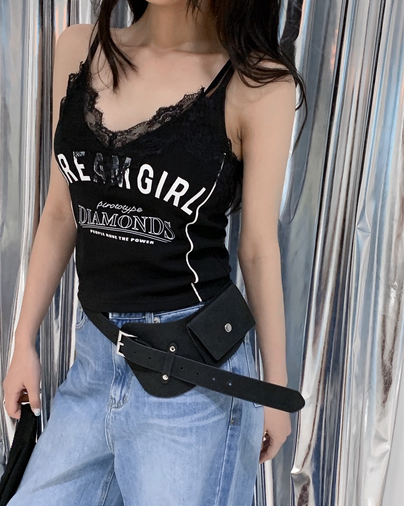 LIVE AID-P韓國代購女裝新款休閑推薦人氣26春夏吊帶背心LIVE AID-P吊帶/背心