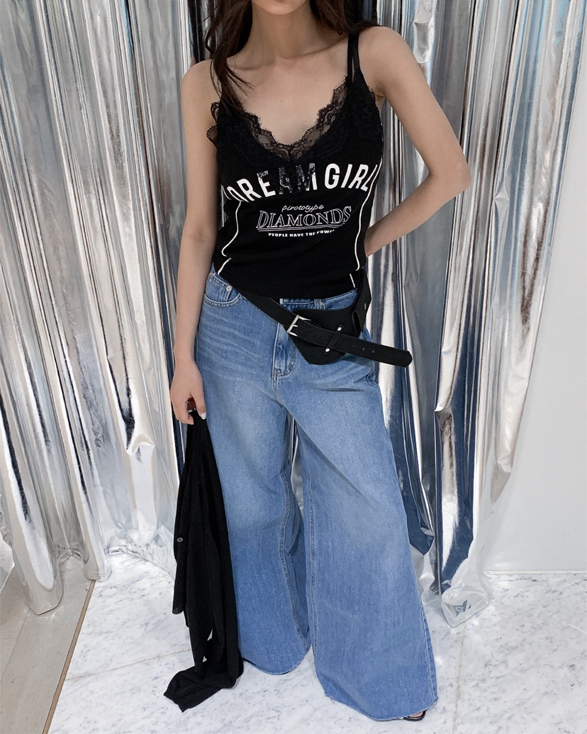 LIVE AID-P韓國代購女裝新款休閑推薦人氣26春夏吊帶背心LIVE AID-P吊帶/背心