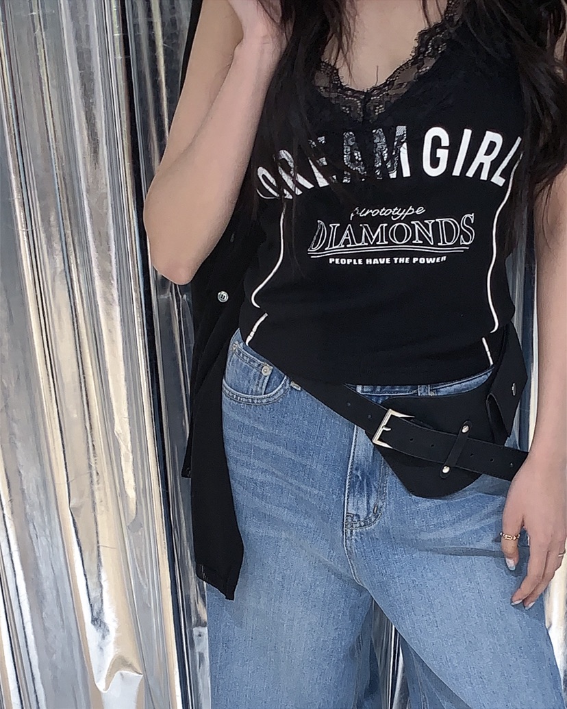 LIVE AID-P韓國代購女裝新款休閑推薦人氣26春夏吊帶背心LIVE AID-P吊帶/背心