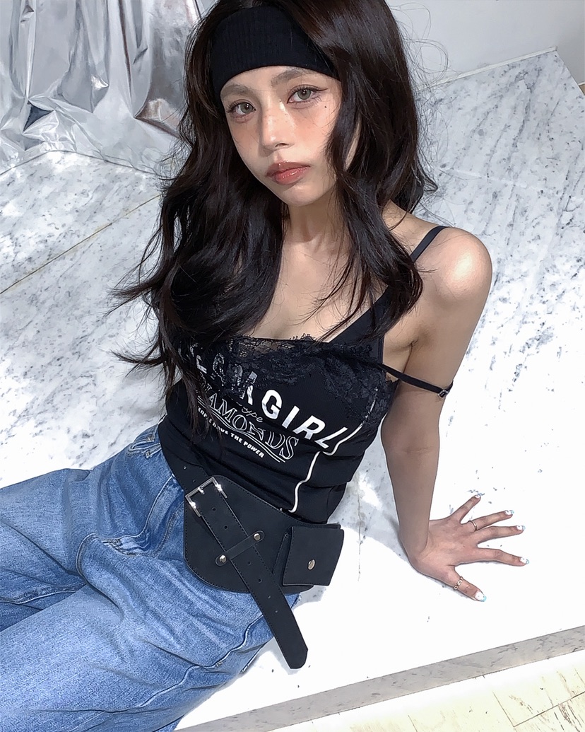 LIVE AID-P韓國代購女裝新款休閑推薦人氣26春夏吊帶背心LIVE AID-P吊帶/背心