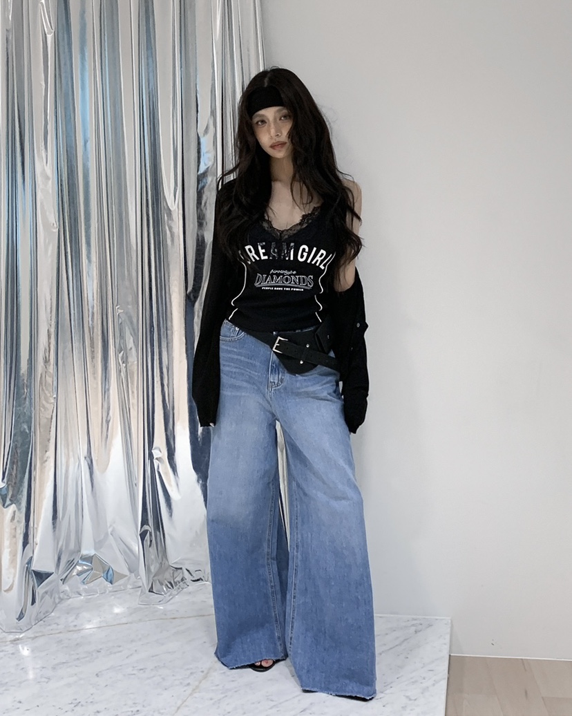 LIVE AID-P韓國代購女裝新款休閑推薦人氣26春夏吊帶背心LIVE AID-P吊帶/背心