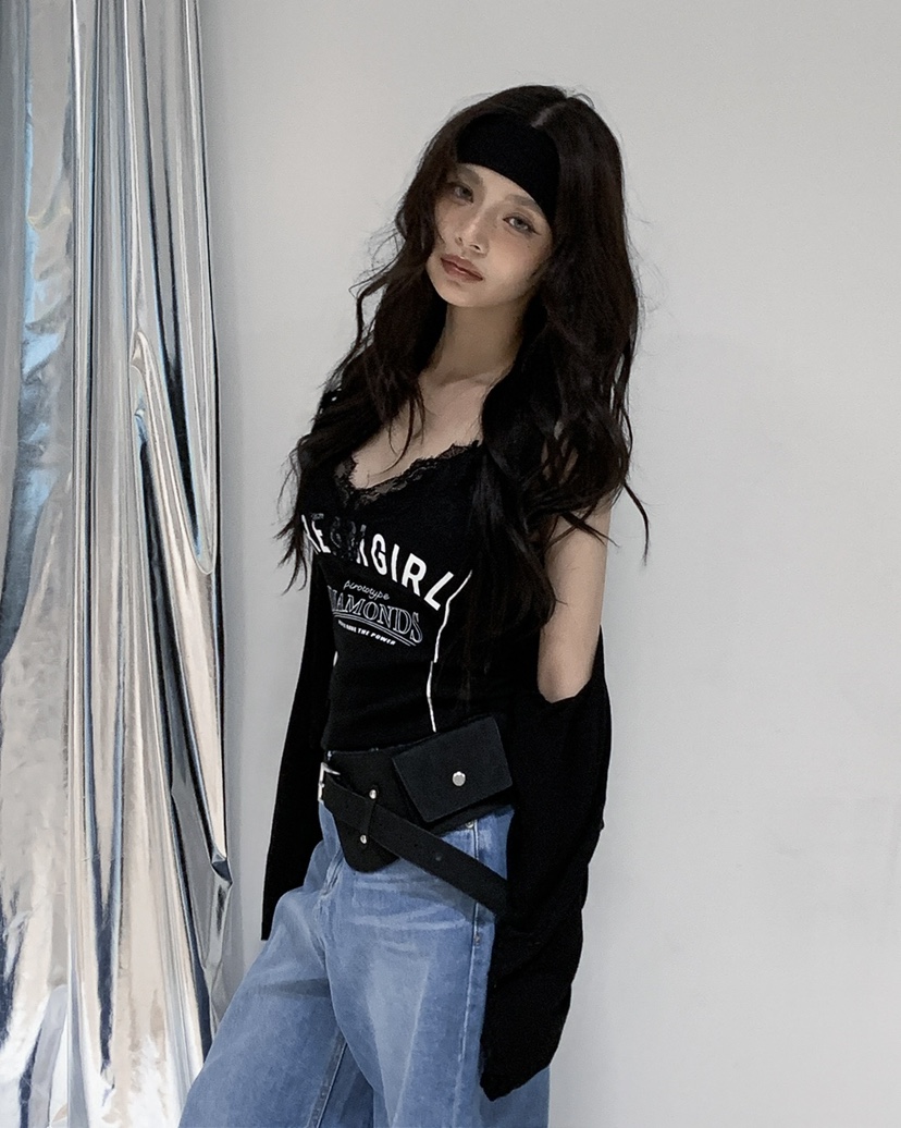 LIVE AID-P韓國代購女裝新款休閑推薦人氣26春夏吊帶背心LIVE AID-P吊帶/背心