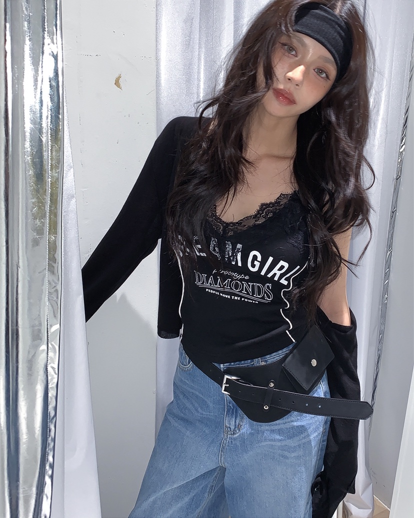 LIVE AID-P韓國代購女裝新款休閑推薦人氣26春夏吊帶背心LIVE AID-P吊帶/背心