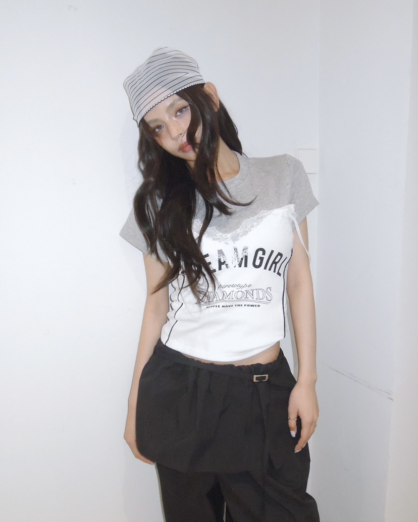 LIVE AID-P韓國代購女裝新款休閑推薦人氣26春夏吊帶背心LIVE AID-P吊帶/背心