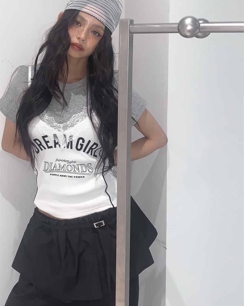 LIVE AID-P韓國代購女裝新款休閑推薦人氣26春夏吊帶背心LIVE AID-P吊帶/背心