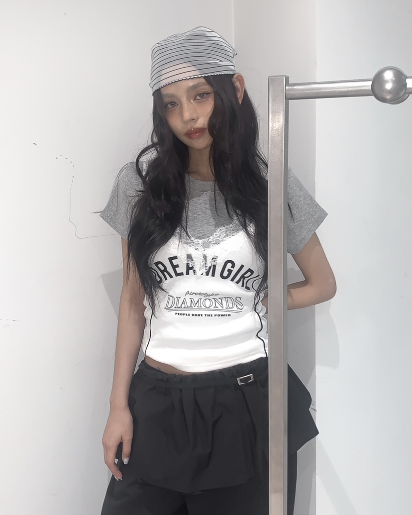 LIVE AID-P韓國代購女裝新款休閑推薦人氣26春夏吊帶背心LIVE AID-P吊帶/背心