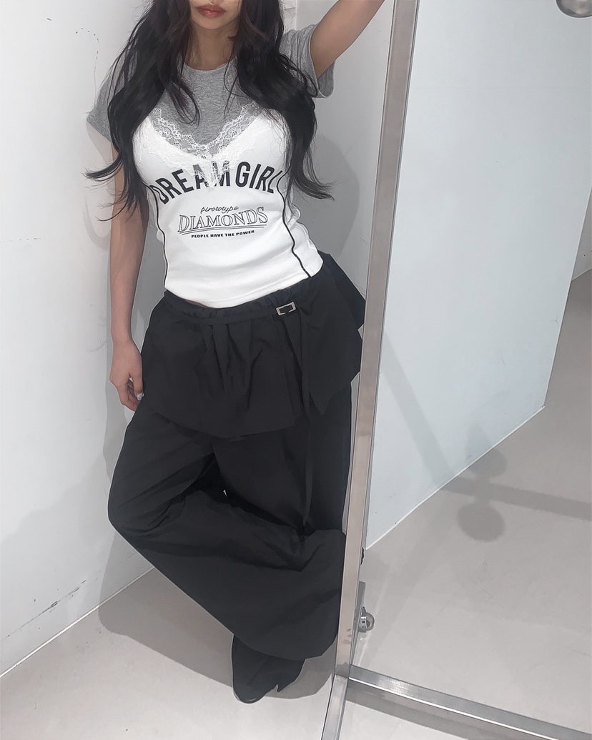 LIVE AID-P韓國代購女裝新款休閑推薦人氣26春夏吊帶背心LIVE AID-P吊帶/背心