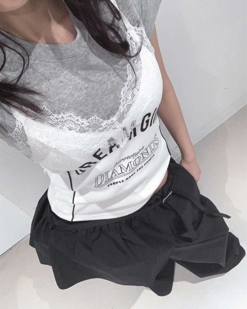 LIVE AID-P韓國代購女裝新款休閑推薦人氣26春夏吊帶背心LIVE AID-P吊帶/背心