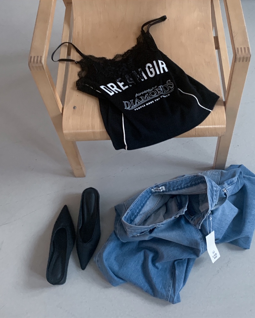 LIVE AID-P韓國代購女裝新款休閑推薦人氣26春夏吊帶背心LIVE AID-P吊帶/背心