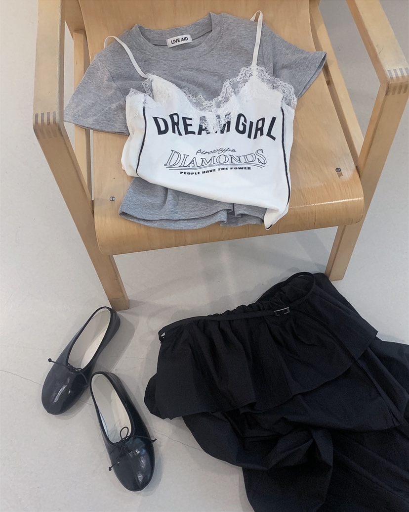 LIVE AID-P韓國代購女裝新款休閑推薦人氣26春夏吊帶背心LIVE AID-P吊帶/背心