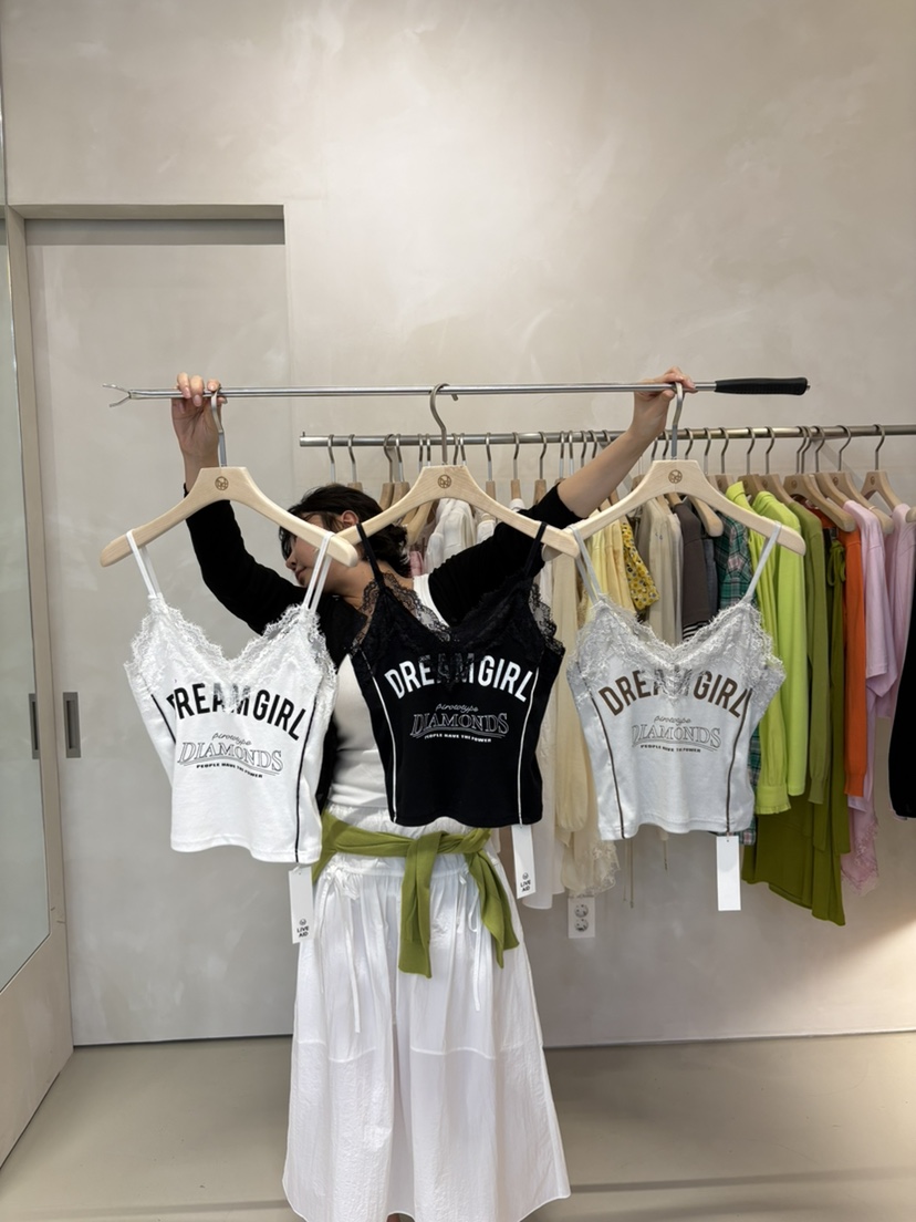 LIVE AID-P韓國代購女裝新款休閑推薦人氣26春夏吊帶背心LIVE AID-P吊帶/背心