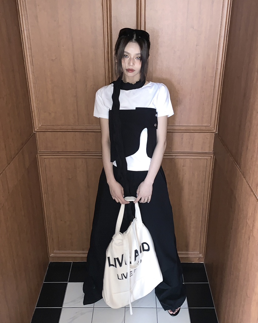 LIVE AID-P韓國直郵女士新品休閑推薦26春夏人氣職業裙褲LIVE AID-P裙褲