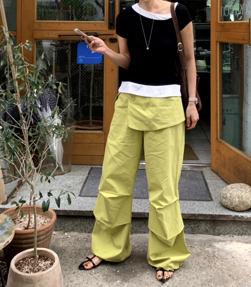 LIVE AID-P韓國直郵女士新品休閑推薦26春夏人氣職業裙褲LIVE AID-P裙褲