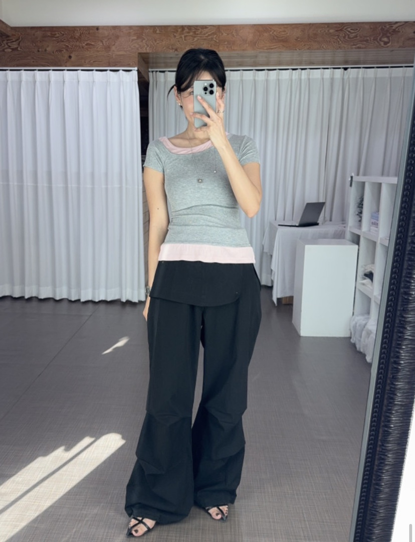 LIVE AID-P韓國直郵女士新品休閑推薦26春夏人氣職業裙褲LIVE AID-P裙褲