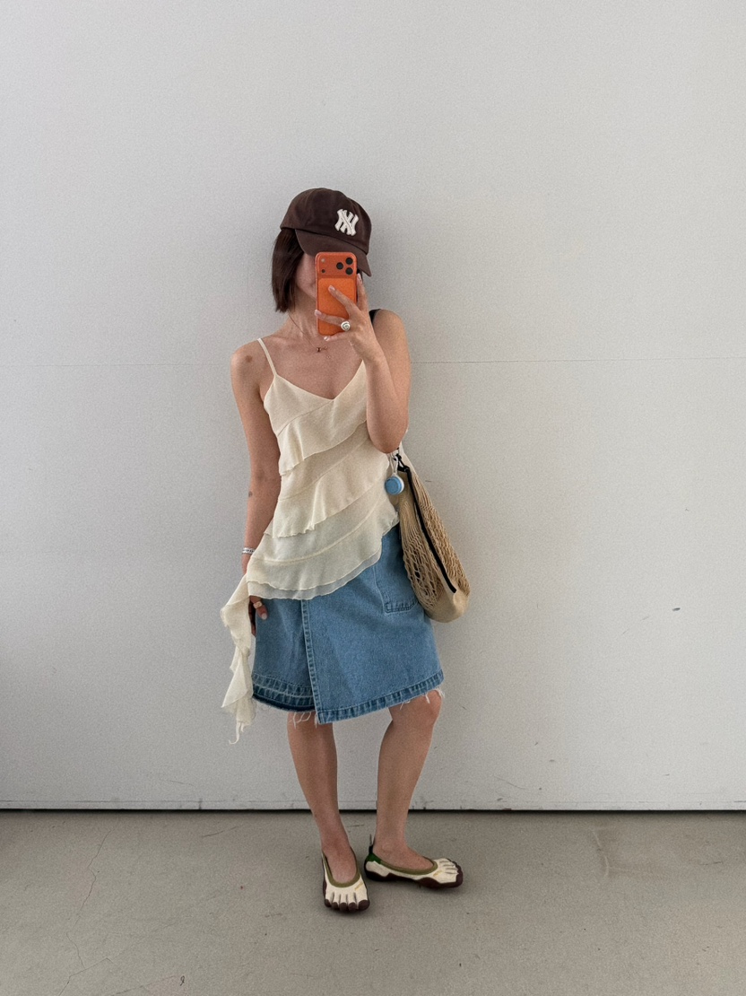 OLI SEOUL韓國東大門代購女裝新品休閑熱賣職業吊帶背心OLI SEOUL吊帶/背心