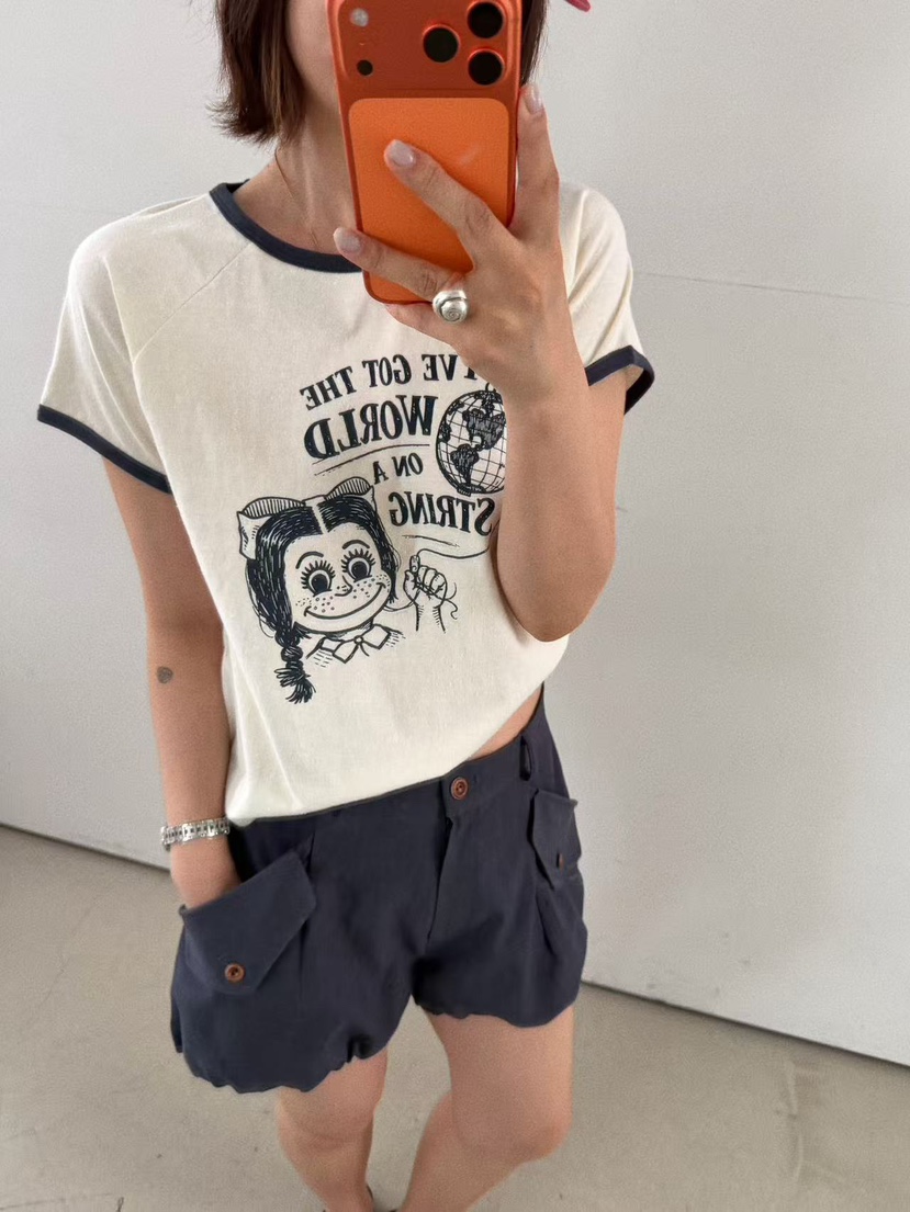 OLI SEOUL韓國東大門代購女士新款休閑時尚職業26春夏T恤OLI SEOULT恤