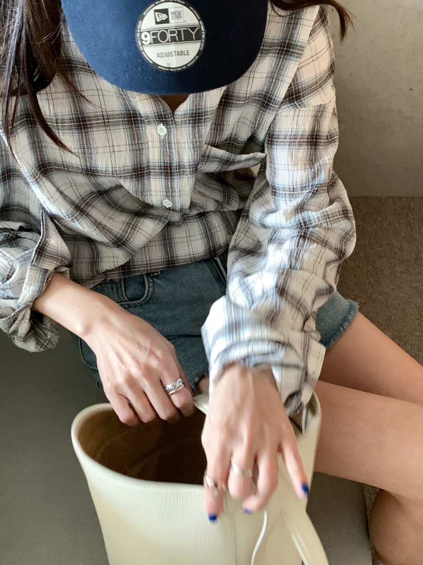 COURGETTE韓國東大門直郵女士新品休閑職業推薦襯衫蕾絲衫COURGETTE襯衫/蕾絲衫