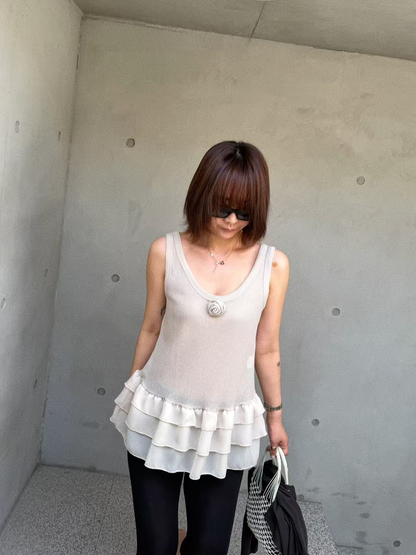 OLI SEOUL韓國代購女士新品時尚熱賣26春夏推薦吊帶背心OLI SEOUL吊帶/背心