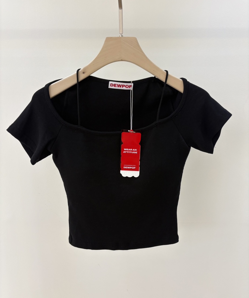 DEWPOP韓國直郵實拍女裝新款熱賣26春夏時尚休閑人氣推薦T恤DEWPOPT恤圖色3