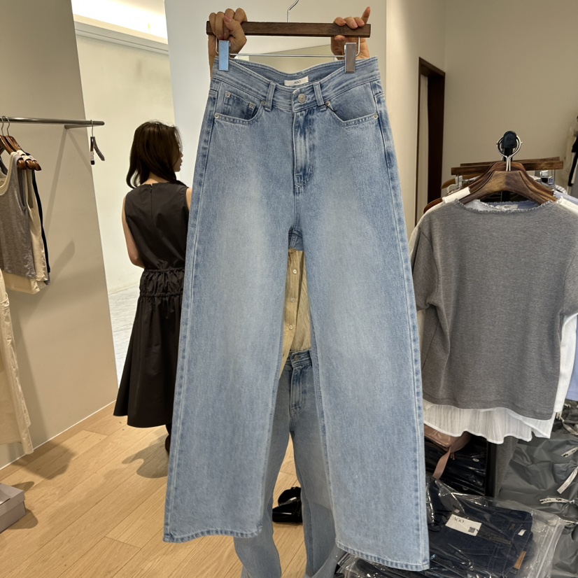 AGO韓國代購女裝新款人氣推薦熱賣時尚休閑26春夏職業牛仔褲AGO牛仔褲圖色1