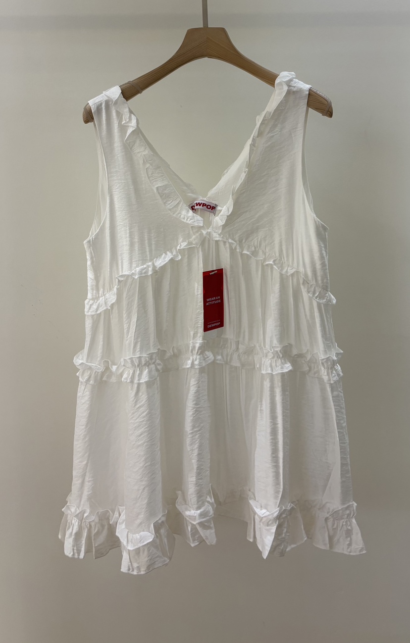 DEWPOP韓國代購女士新款熱賣休閑推薦人氣時尚職業吊帶背心DEWPOP吊帶/背心圖色1