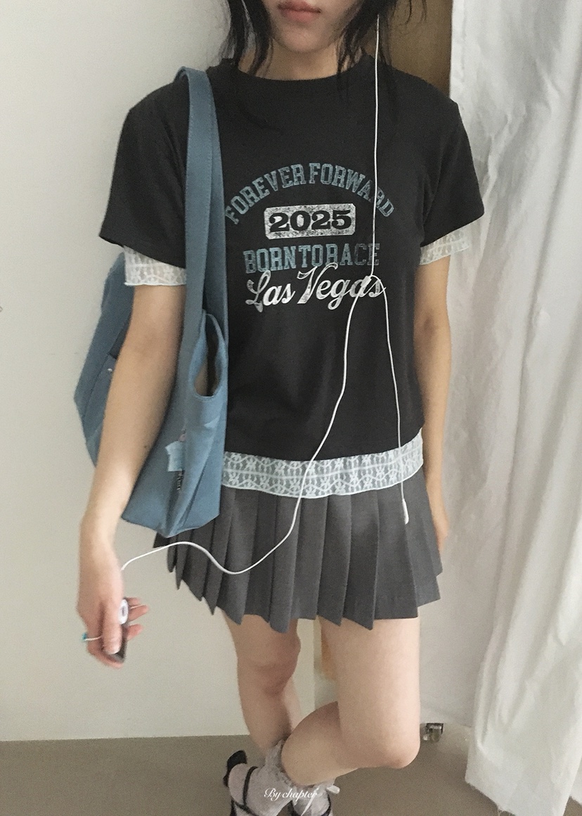 BY CHAPTER韓國直郵實拍女士新款人氣職業時尚休閑熱賣T恤BY ChapterT恤圖色2