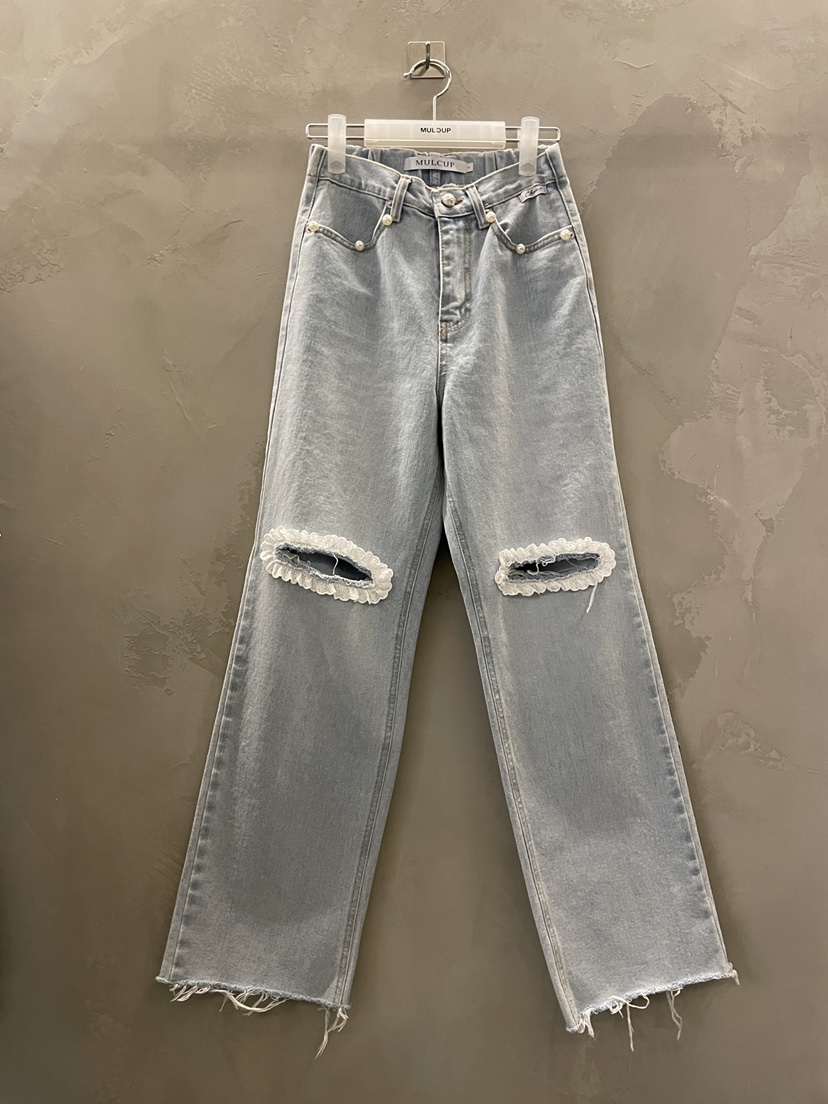 MULCUP韓國代購女裝新品職業休閑熱賣人氣時尚推薦牛仔褲MULCUP牛仔褲圖色1