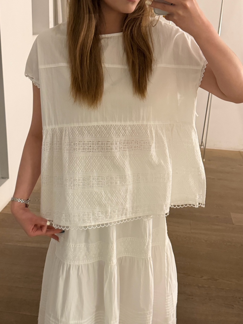 LATTE-P韓國直郵女士新品職業休閑26春夏人氣襯衫蕾絲衫LATTE-P襯衫/蕾絲衫