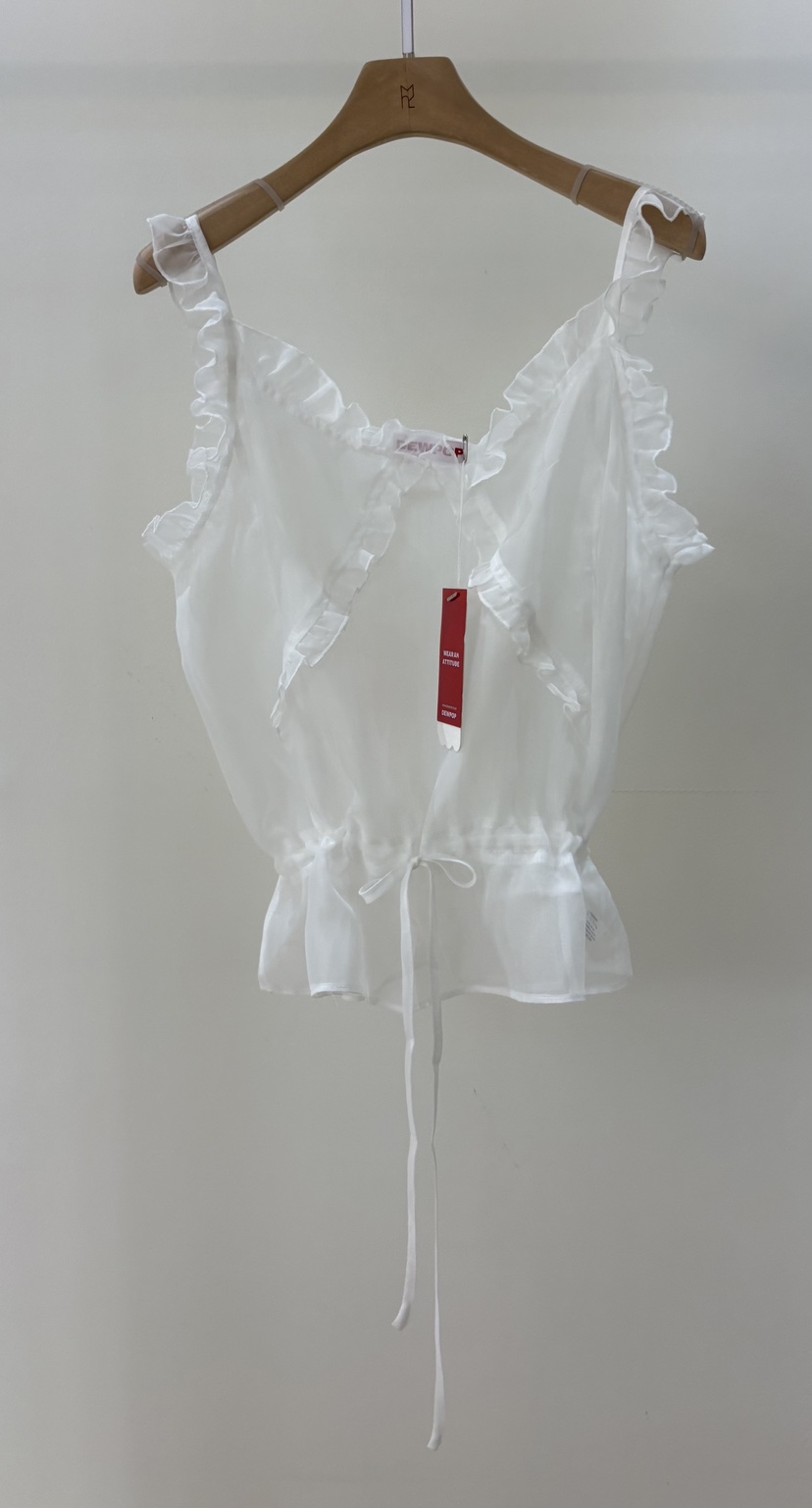 DEWPOP韓國東大門代購女裝新款26春夏熱賣職業休閑吊帶背心DEWPOP吊帶/背心圖色1