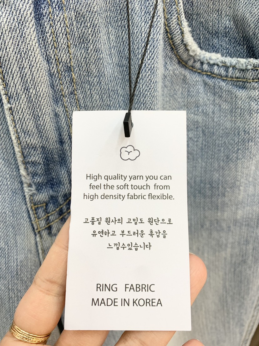 LIGHT AND SALT韓國東大門代購女士新品26春夏推薦牛仔褲LIGHT AND SALT牛仔褲