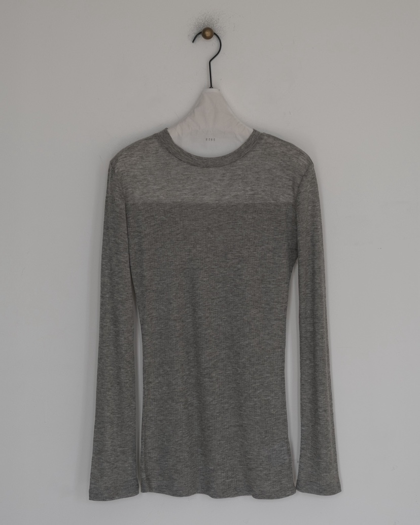 HONG-P韓國東大門代購女士新品職業時尚26春夏長袖T恤羊絨HONG-P長袖T恤圖色2