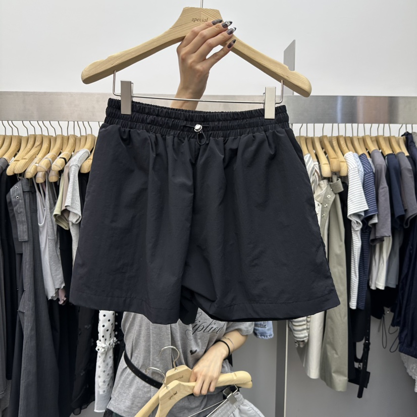 SPECIAL韓國直郵實拍女裝新品時尚休閑職業26春夏短褲長款SPECIAL短褲圖色4黑色