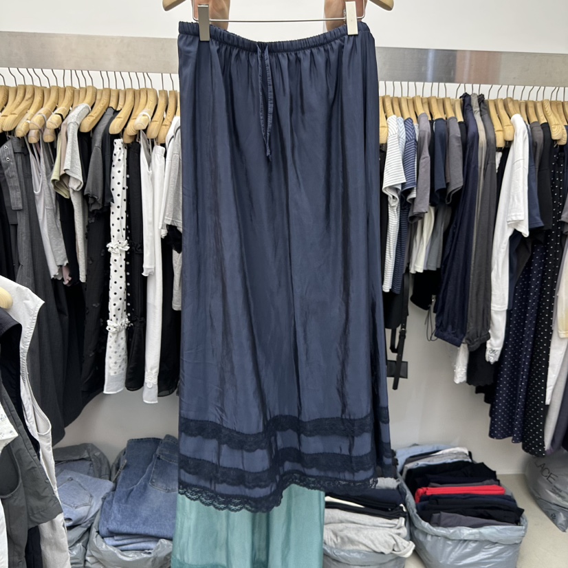 SPECIAL韓國代購女裝新款熱賣時尚推薦26春夏人氣長裙蕾絲SPECIAL長裙圖色8深藍色