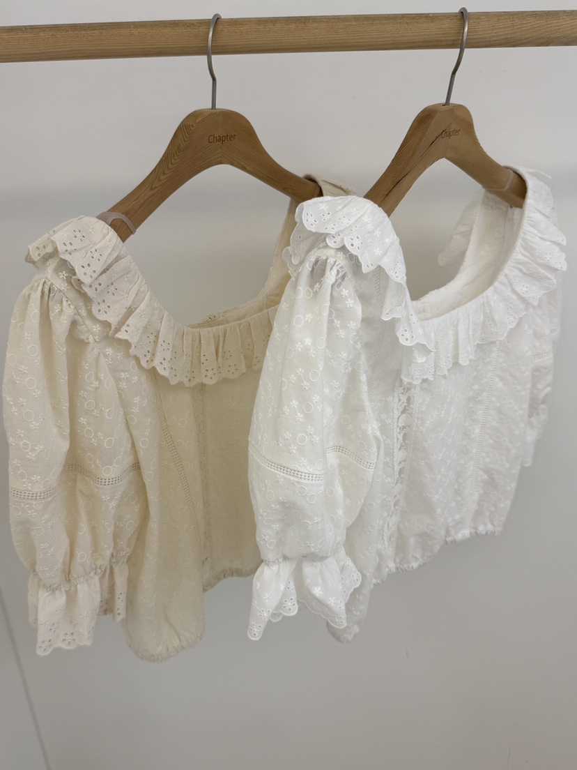 BY CHAPTER韓國東大門直郵女裝新品推薦時尚襯衫蕾絲衫雙面BY Chapter襯衫/蕾絲衫