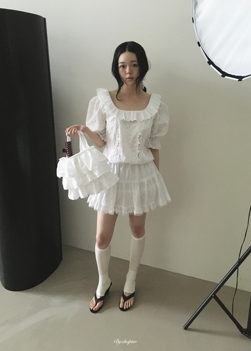 BY CHAPTER韓國東大門直郵女裝新品推薦時尚襯衫蕾絲衫雙面BY Chapter襯衫/蕾絲衫