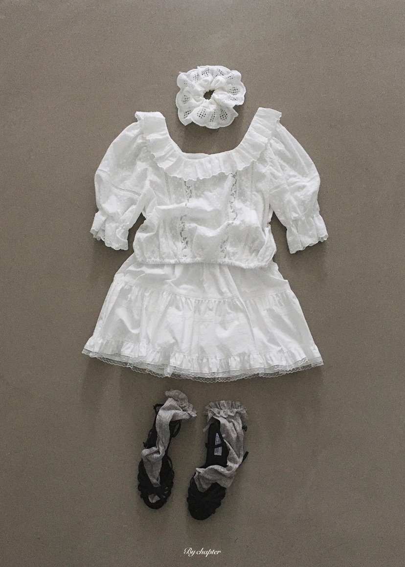 BY CHAPTER韓國東大門直郵女裝新品推薦時尚襯衫蕾絲衫雙面BY Chapter襯衫/蕾絲衫