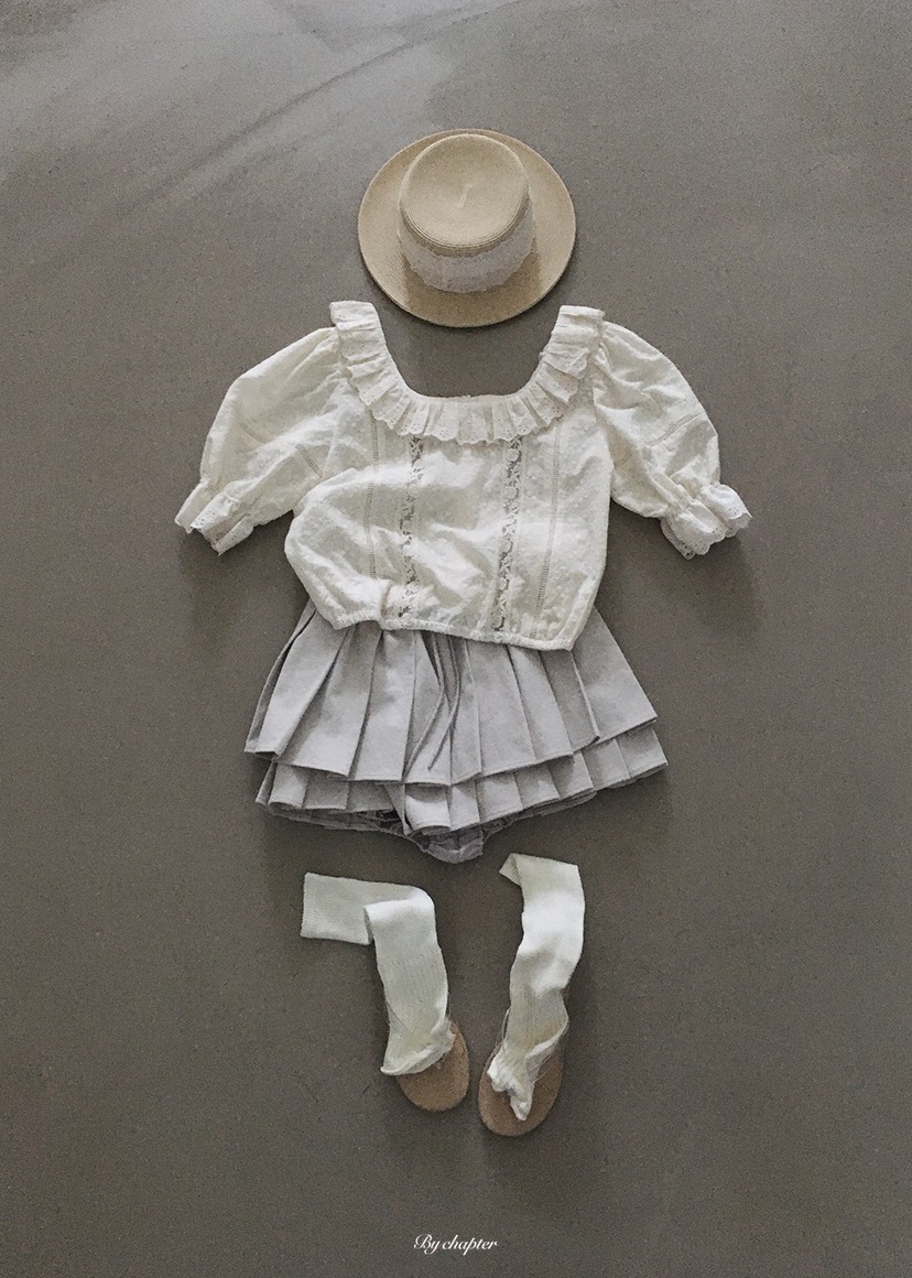 BY CHAPTER韓國東大門直郵女裝新品推薦時尚襯衫蕾絲衫雙面BY Chapter襯衫/蕾絲衫