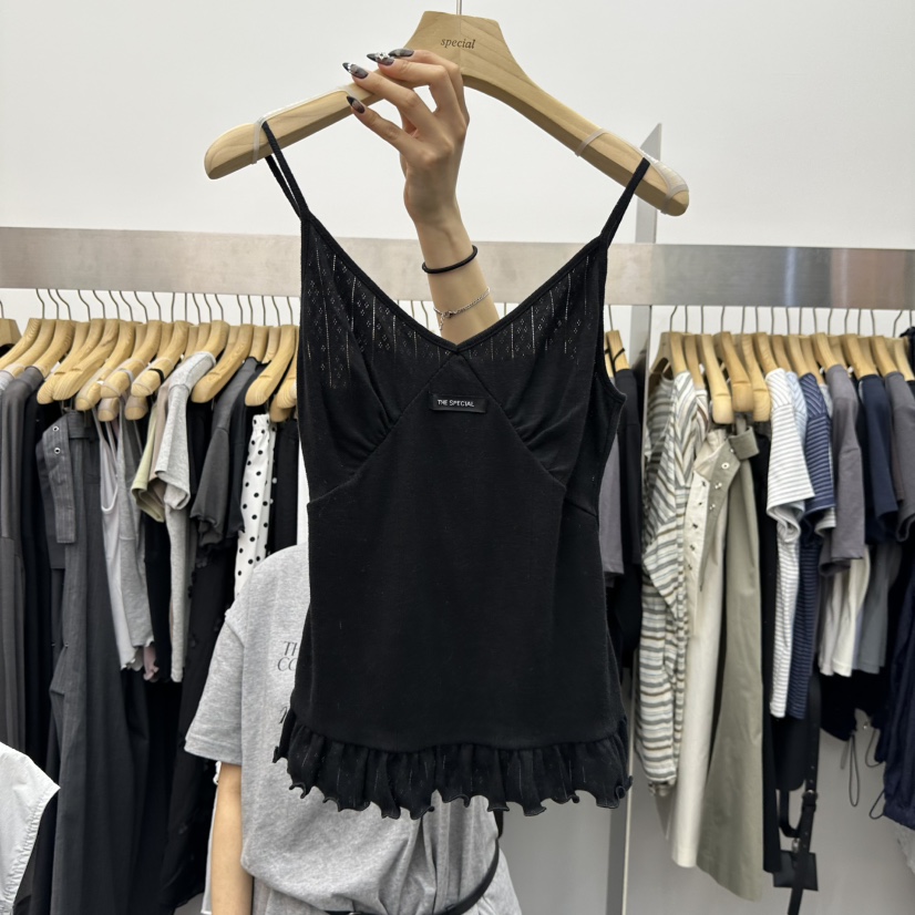 SPECIAL韓國代購女裝新款26春夏職業休閑熱賣時尚吊帶背心SPECIAL吊帶/背心圖色5黑色