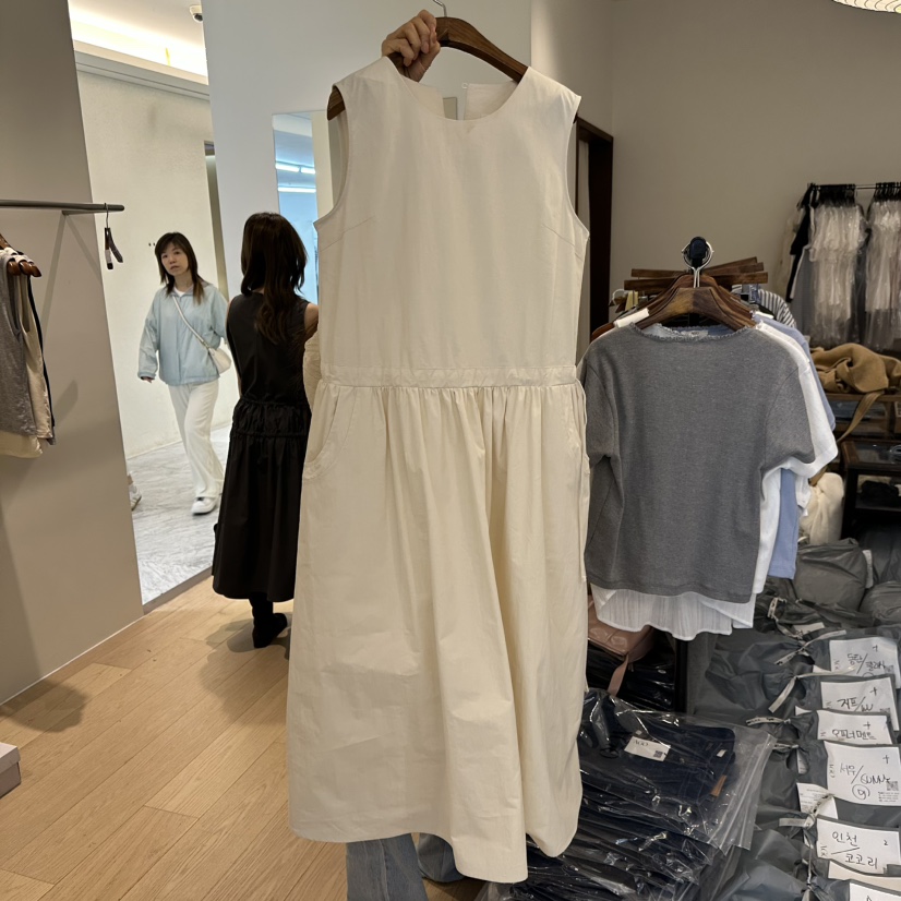 AGO韓國東大門直郵女裝新品26春夏推薦時尚人氣連衣裙口袋AGO連衣裙圖色1